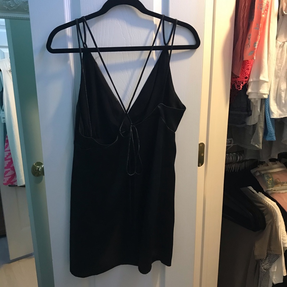 Strappy Black Cocktail Dress